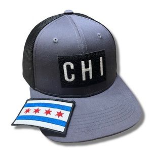 Mens Grey Vintage Hat - Grey